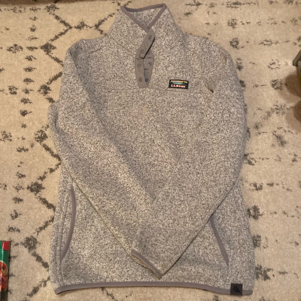 Ll bean pullover gray XXS